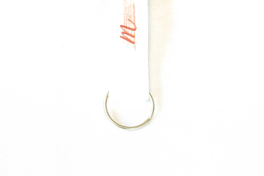 Schlüsselring an einem weißen Schlüsselband