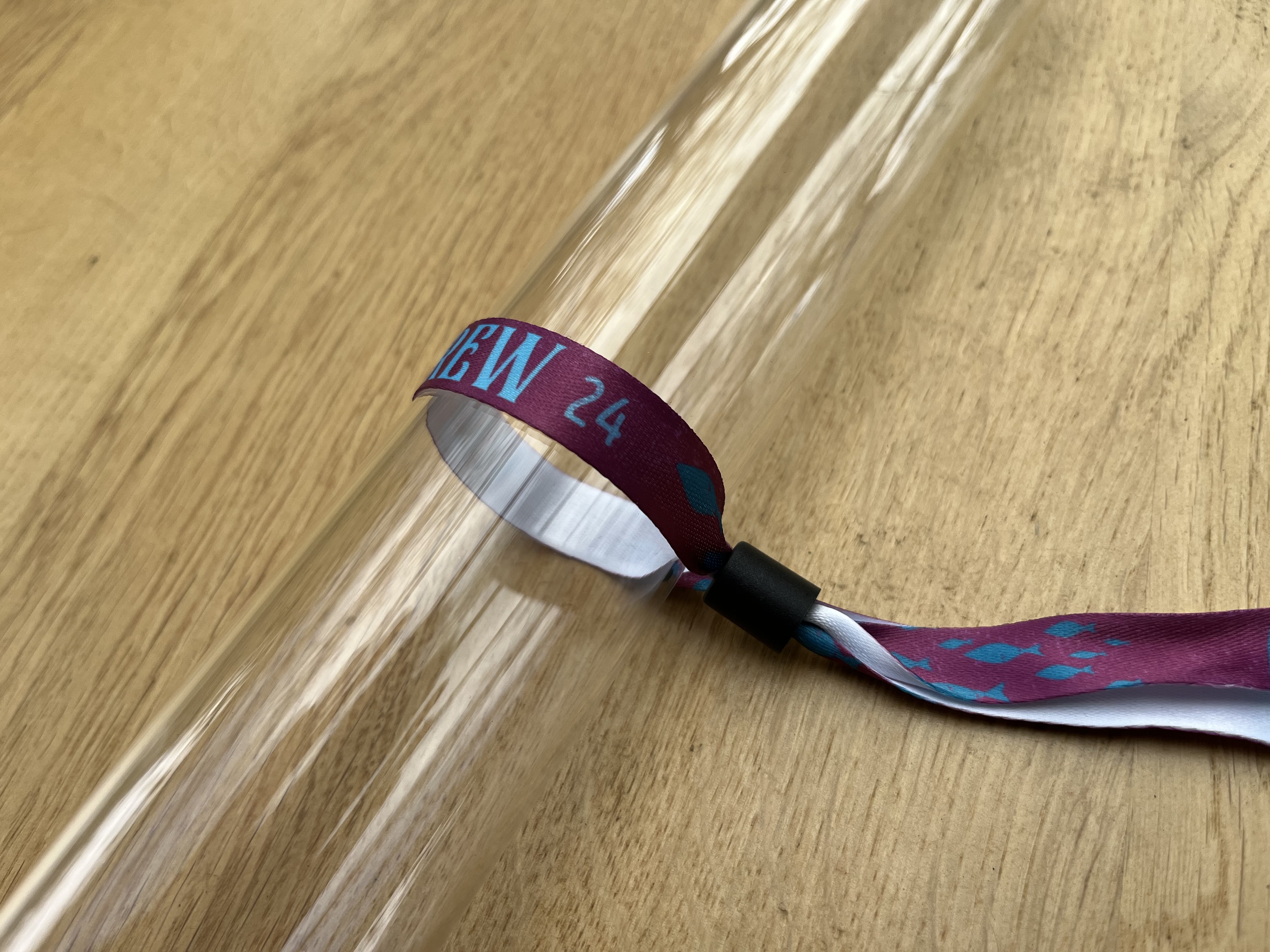 Lilanes, bedrucktes Einlassband aus Stoff DELUXE mit zweiteiligem Kunststoff-Selbstverschluss